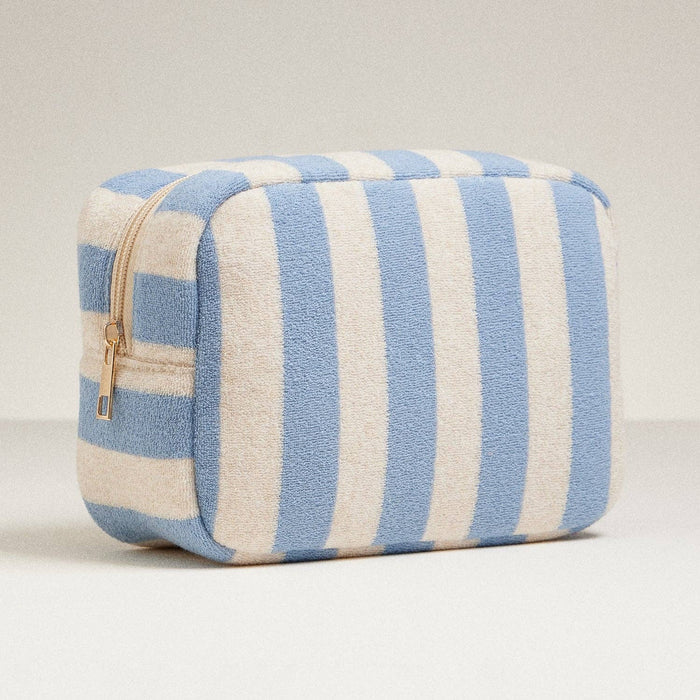 Frem Striped Terry Fabric Travel Pouch