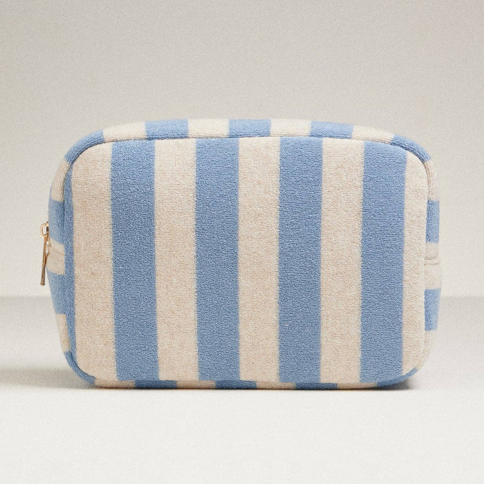 Frem Striped Terry Fabric Travel Pouch