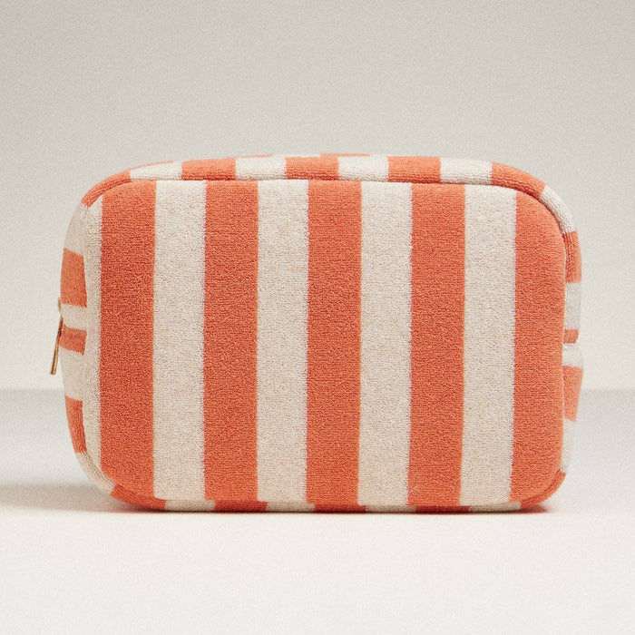 Frem Striped Terry Fabric Travel Pouch