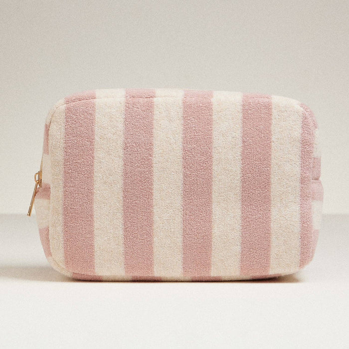 Frem Striped Terry Fabric Travel Pouch