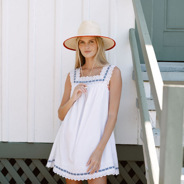 freya natural and red fiji hat