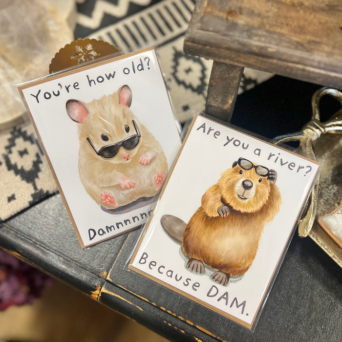 Funny Rodent Greeting Card