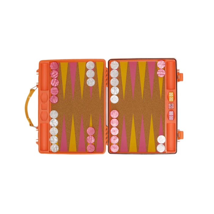 gammn coral backgammon board