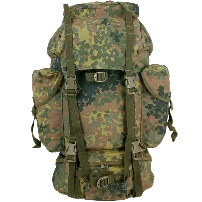 German Army Flecktarn Rucksack - German Army Surplus - Hiking Packs