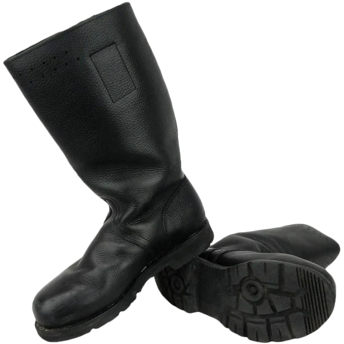 German Navy Leather Lined Jackboots - German Army Surplus - Combat Boots