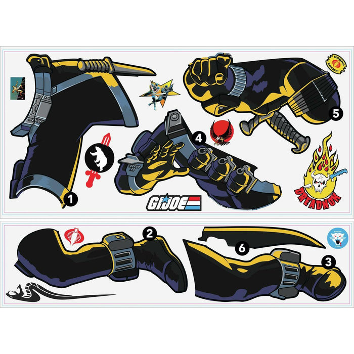 GI Joe Retro Snake Peel And Stick Giant Wall Decals - EonShoppee