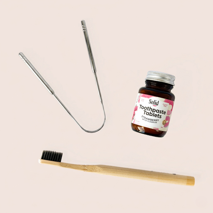 Go-For-Zero-Australia-Oral-Care-Pack-Tongue-Scraper-And-Tooth-Tablets-Strawbrry