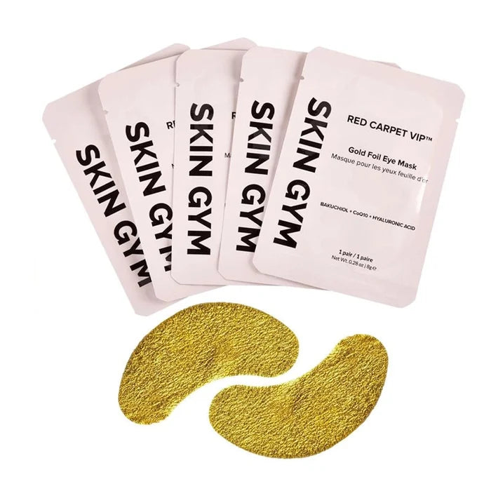 SKIN GYM Gold Foil Eye Mask with Hyaluronic Acid - 5pairs in Kuwait - Waha Lifestyle