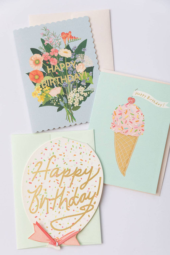 Greeting Card-Floral Birthday