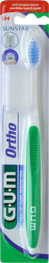 GUM Ortho 124 Οδοντόβουρτσα Soft Πράσινο