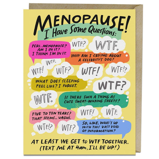 Hachette Book Group - I Have Some Questions Menopause Card