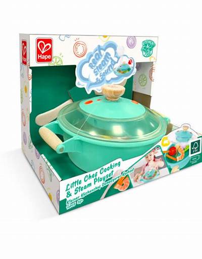 Hape Little Chef Cooking & Steam Playset 16 Pce