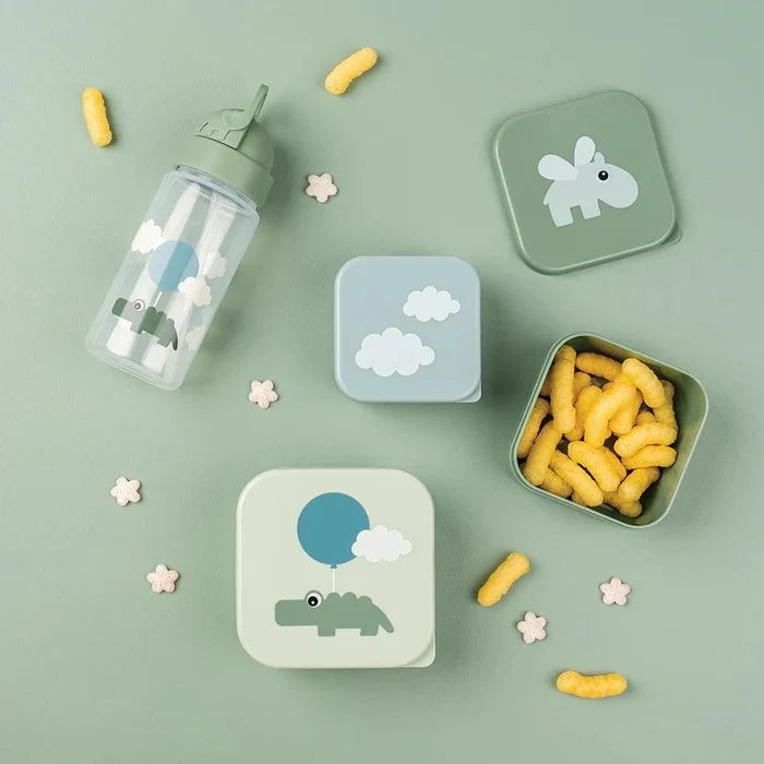 DONE BY DEER Happy Clouds Leakproof Kids Straw Water Bottle - 350m in Kuwait - Waha Lifestyle