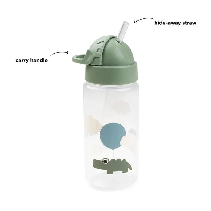 DONE BY DEER Happy Clouds Leakproof Kids Straw Water Bottle - 350m in Kuwait - Waha Lifestyle
