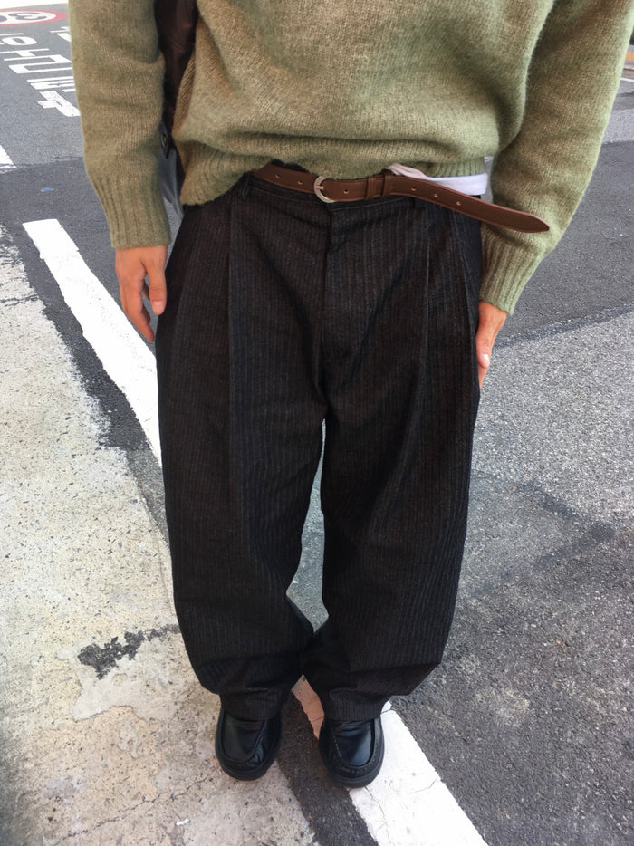 Herringbone Wide Slacks