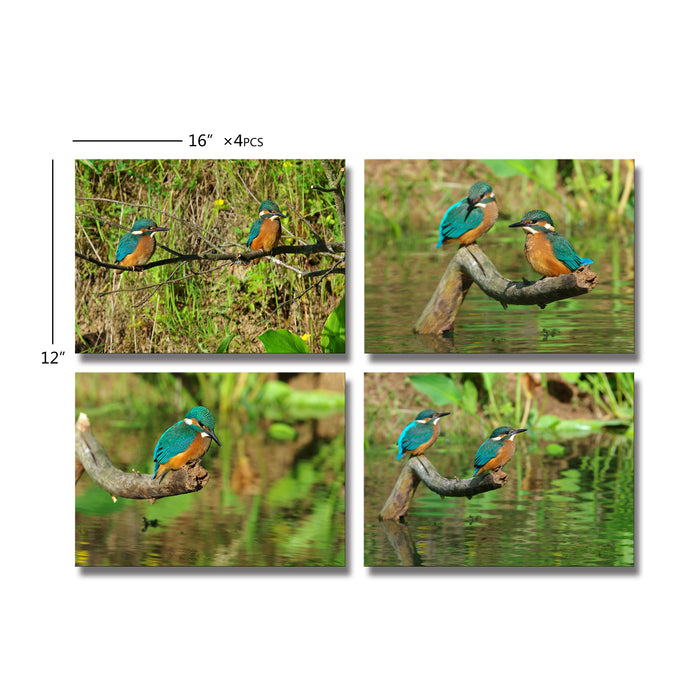 High Quality Art Print on Stretched Canvas of Four Pictures in Group