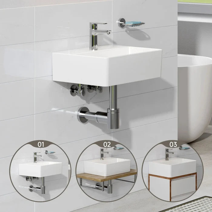 HOROW  ‎F12A-S3930 Waschbecken mit Nano-Beschichtung, Dünner 8 mm Rand