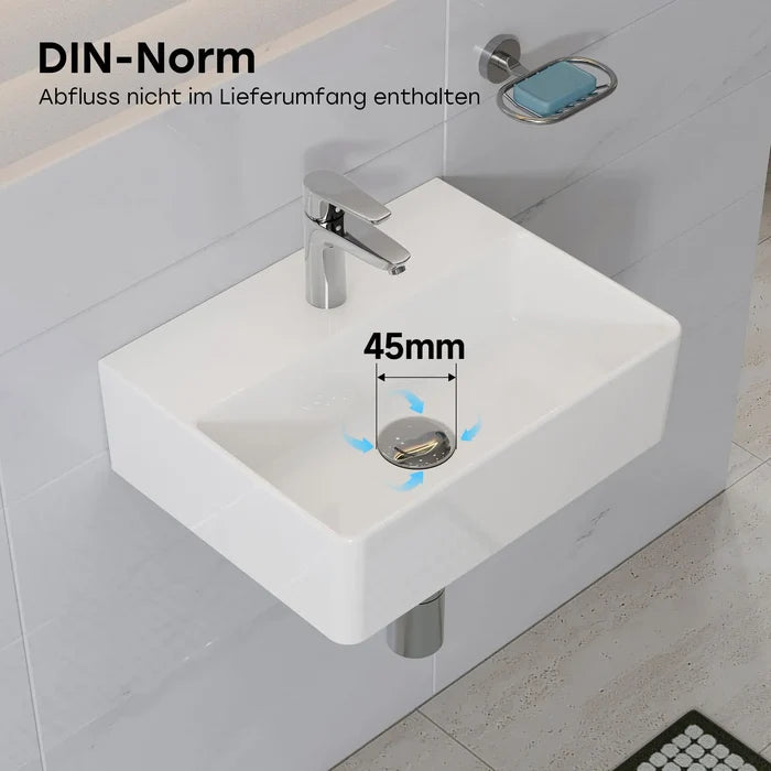 HOROW  ‎F12A-S3930 Waschbecken mit Nano-Beschichtung, Dünner 8 mm Rand