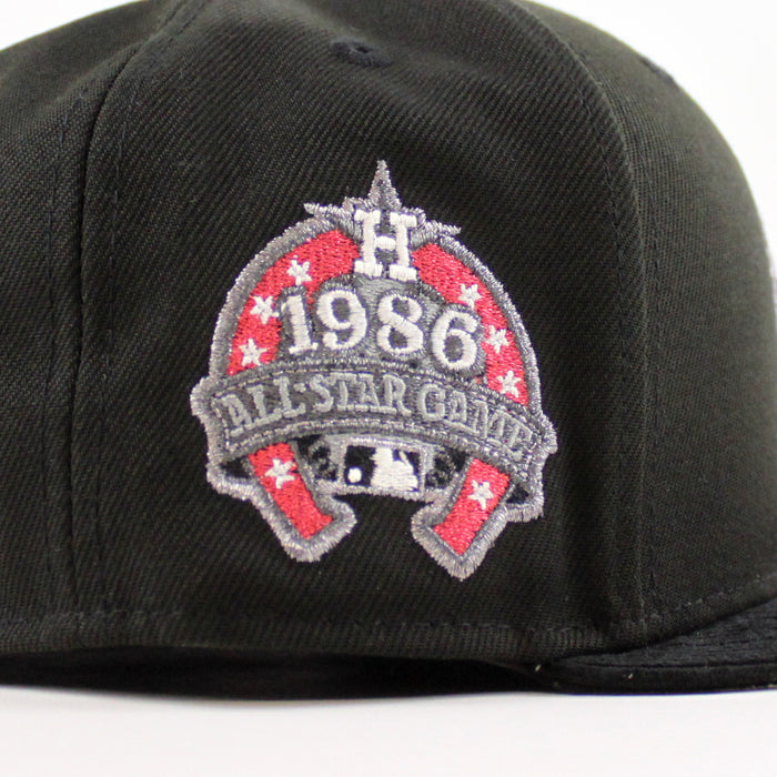 Houston Astros 1989 All Star Game New Era 59Fifty Fitted Hat (Black Corduroy Gray Under Brim)