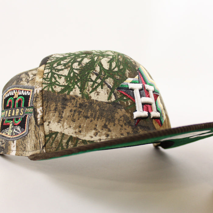 Houston Astros 20 Years New Era 59Fifty Fitted Hat (RealTree Brown Green Under Brim)