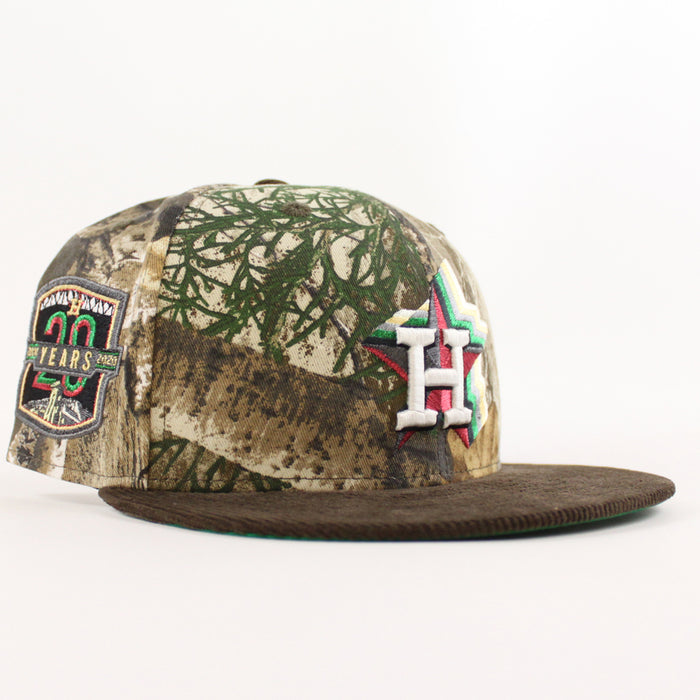 Houston Astros 20 Years New Era 59Fifty Fitted Hat (RealTree Brown Green Under Brim)