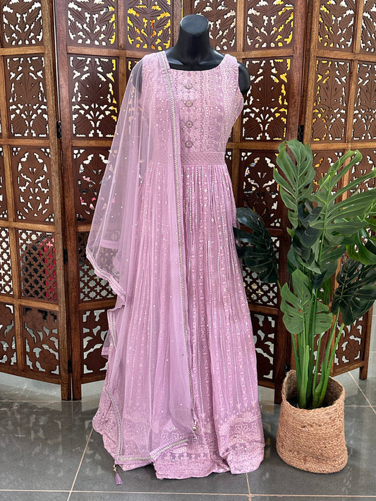 Partywear printed maxi Gown - Size 38