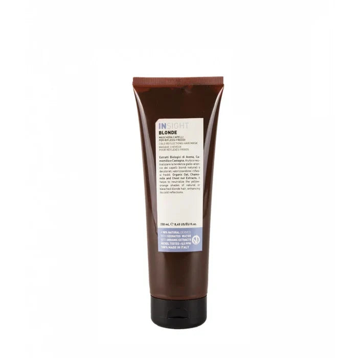 Insight Blonde Cold Reflections Brightening Hair Mask 250ml - Lashmer