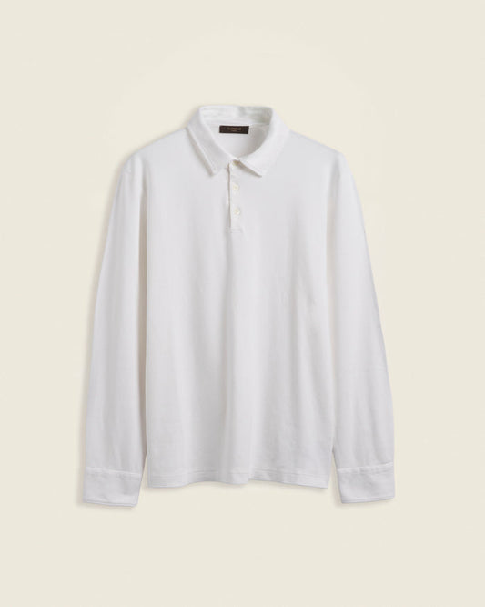Interlock cotton polo shirt