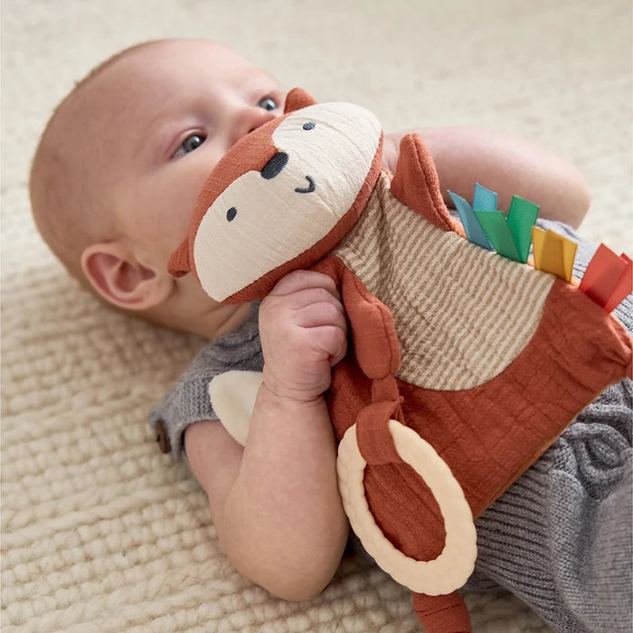 Itzy Ritzy Bitzy Crinkle Sensory Toy with Teether - Fox