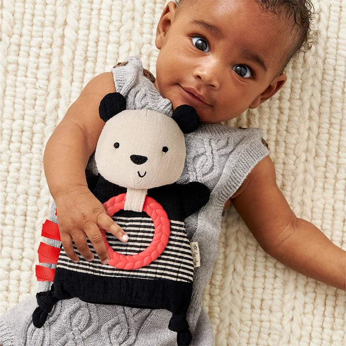 Itzy Ritzy Bitzy Crinkle Sensory Toy with Teether - Panda
