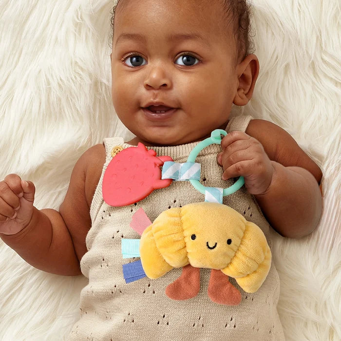 Itzy Ritzy Itzy Pal Plush & Teether - Chloe the Croissant