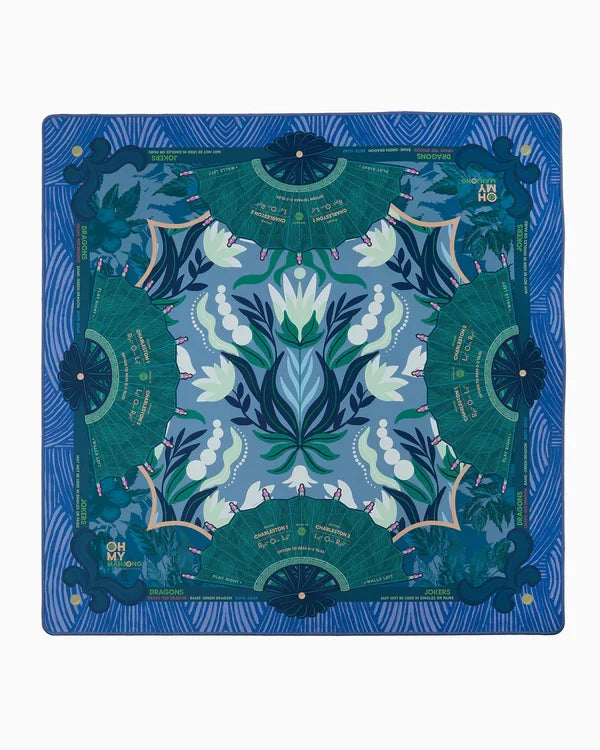 Jade Mahjong Mat in Tube | Neoprene Mahjong Playing Mat