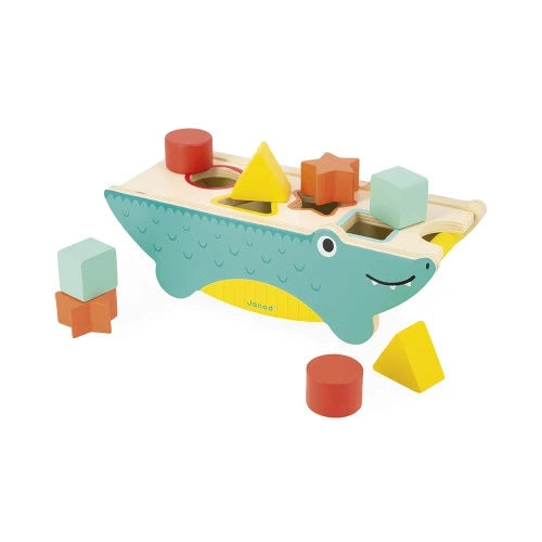 Janod Tropik Crocodile Shape Sorter