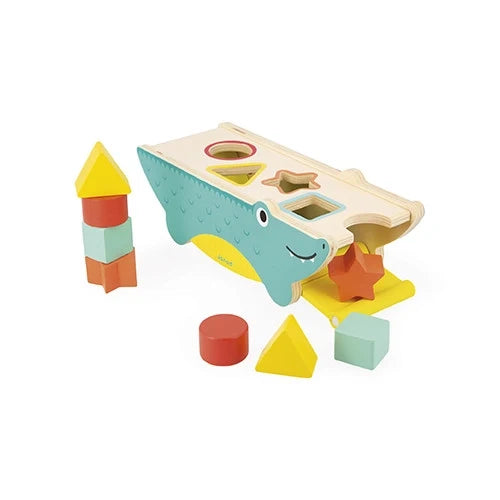 Janod Tropik Crocodile Shape Sorter