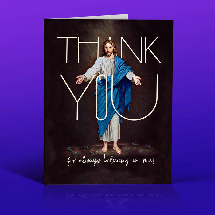 JESUS ETERNAL SUPPORT thank you card