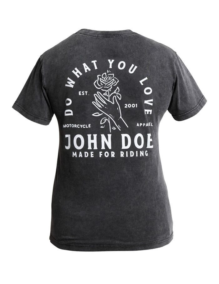 John Doe T-Shirt Women Rose Fade Out Black