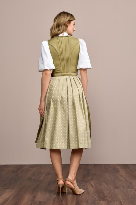 Julia Trentini Cathlin Dirndl, Olive — 70cm Long