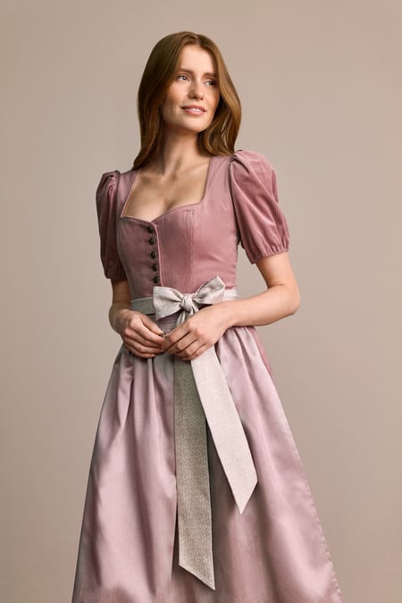 Julia Trentini Evelina Dirndl, Rose — 70cm Long