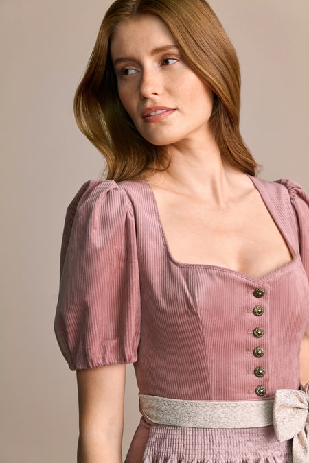 Julia Trentini Evelina Dirndl, Rose — 70cm Long