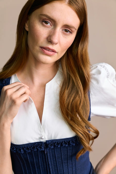 Julia Trentini Fabiana Dirndl, Blue — 70cm Long