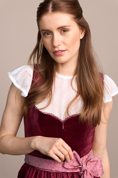 Julia Trentini Runa Dirndl, Red — 70cm Long
