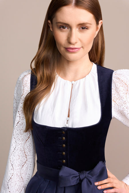 Julia Trentini Yara Dirndl, Blue — 70cm Long