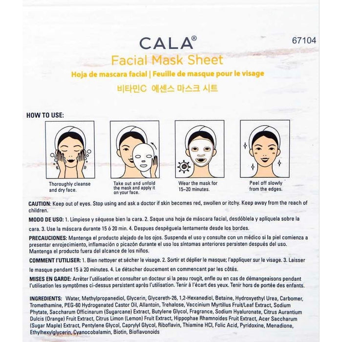 K-Care Cala Vitamin C Essence*5 Sheet Masks*5 masks*Age-Defying*Korean skincare