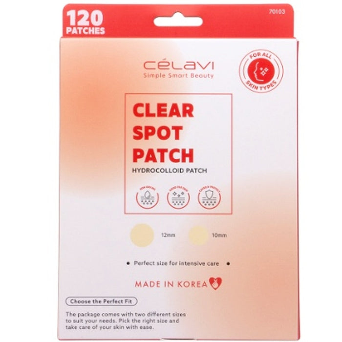 K-Care Celavi Clear Hydrocolloid 120 Patches*2 Sizes*Korean Skincare