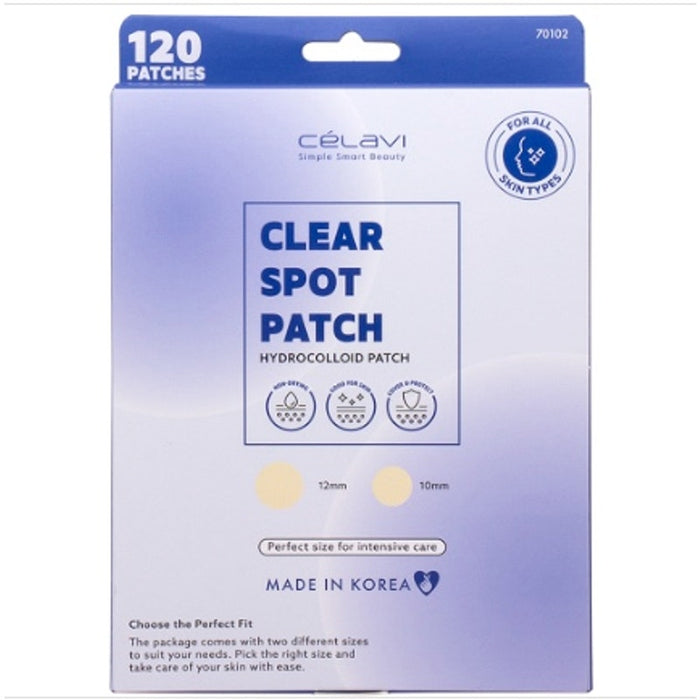 K-Care Celavi Clear Hydrocolloid 120 Patches*Intensive spot treatment*Korean