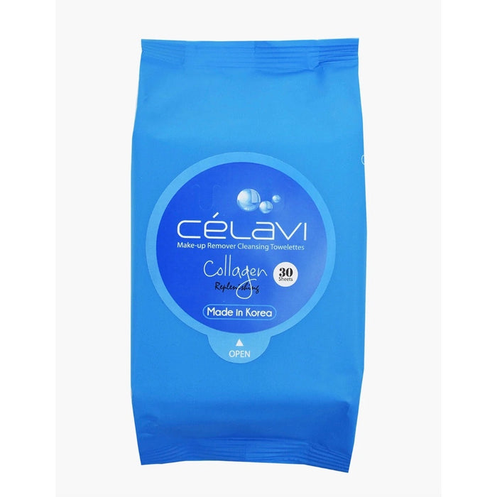 K-Care Celavi Makeup Remover Cleansing Wipes 30 pieces per pack*Collagen*2 pack