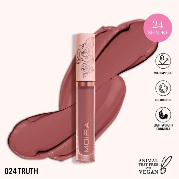 K-Care: Moira Lip Divine Liquid Lipstick *24 Truth*Moisturizing*Korean Makeup