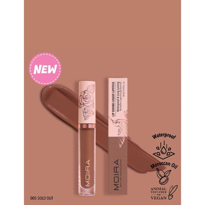 K-Care: Moira Lip Divine Liquid Lipstick *#5 Sold Out*Moisturizing*Korean Makeup