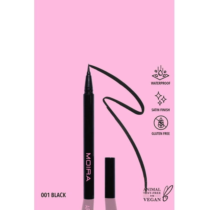 K-Care: Moira  Precision Liquid Waterproof Liner Black (001)*Korean Makeup*CLEAN