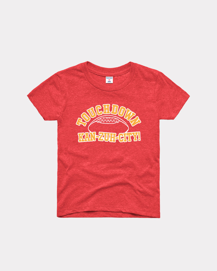 Kids Touchdown Kansas City Red T-Shirt
